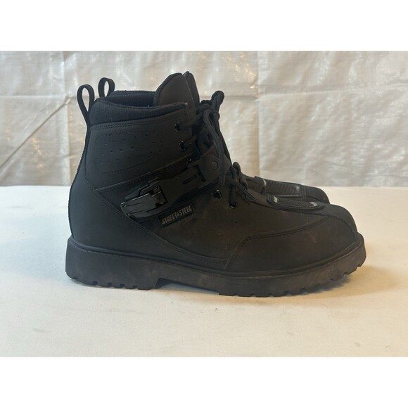 Street & Steel 126365 Valor Reinforced Toe Black Leather Boots - Men’s Size 9 main image 4